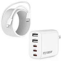 100W USB C Charger Fast Charging for iPhone with USB C to USB C Cable 1Pack 100W USB C Charger Fast Charging for iPhone with USB C to USB C Cable 1Pack