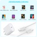 Fast iPhone 16/15 Pro Max Charger Cord, 2Pack Long 6FT USB C to Type C Woven Cable 20W USBC i Phone Charger Block Apapter Fast Charging for iPhone 16/16 Pro Max/16e/15/15 Pro/15 Plus,iPad Pro/Air/Mini